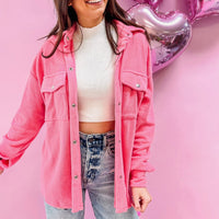 Polly Pink Shacket