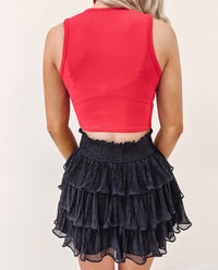 Jaclyn Crop Top - Red