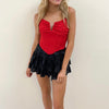 Marion Red Corset Top