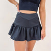 Ruffled Skort - Black