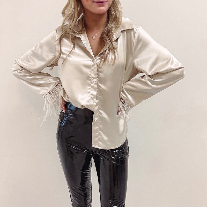 Silk Feather Shirt