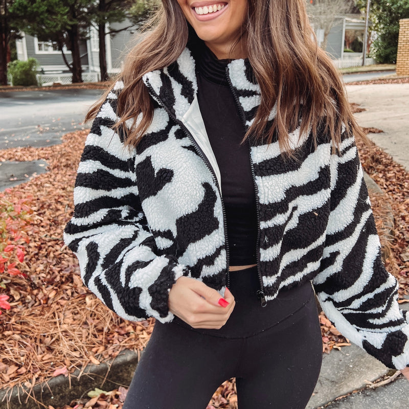 Black/White Printed Jacket