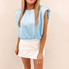 Ramona Top - Light Blue