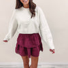 Milan Skirt - Burgundy