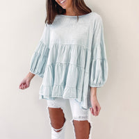 Riviera Top - Light Blue