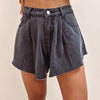 Black Flutter Shorts