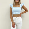 Maddie Denim Crop Top