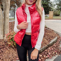 Red Puffer Vest