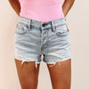 Charlie Mid-Rise Denim Shorts