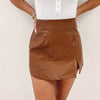 Colleen Leather Skirt