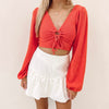 Sallie Orange Top