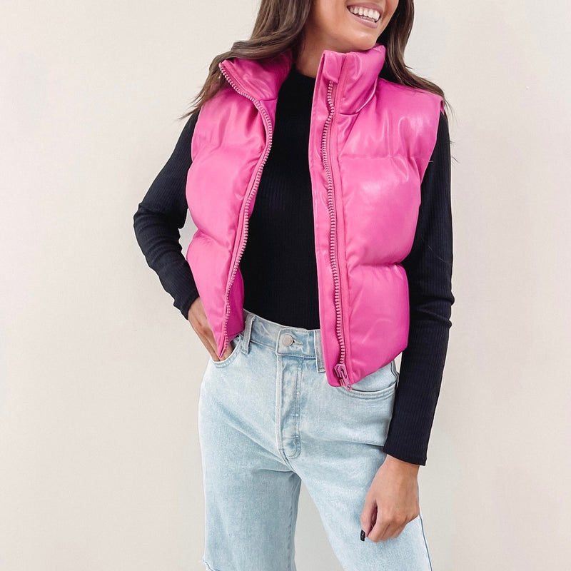 Pink Puffer Vest