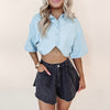 Denim Cropped Shirt