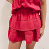 Milan Ruffle Skirt - Red