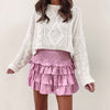 Carlie Pink Ruffle Skirt