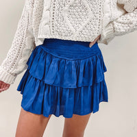 Smocked Skirt - Royal Blue