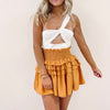 Smocked Tiered Skirt - Marigold