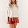 Alisha Leather Skort