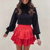 Smocked Skirt - Red