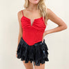 Marion Red Corset Top