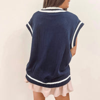 Ryan Sweater Vest - Navy