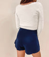 Mikka Navy Skort