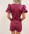 Frazier Romper - Burgundy