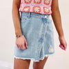 Asymmetric Denim Skirt