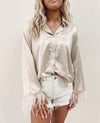 Silk Feather Shirt