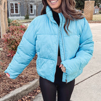 Blue Puffer Jacket