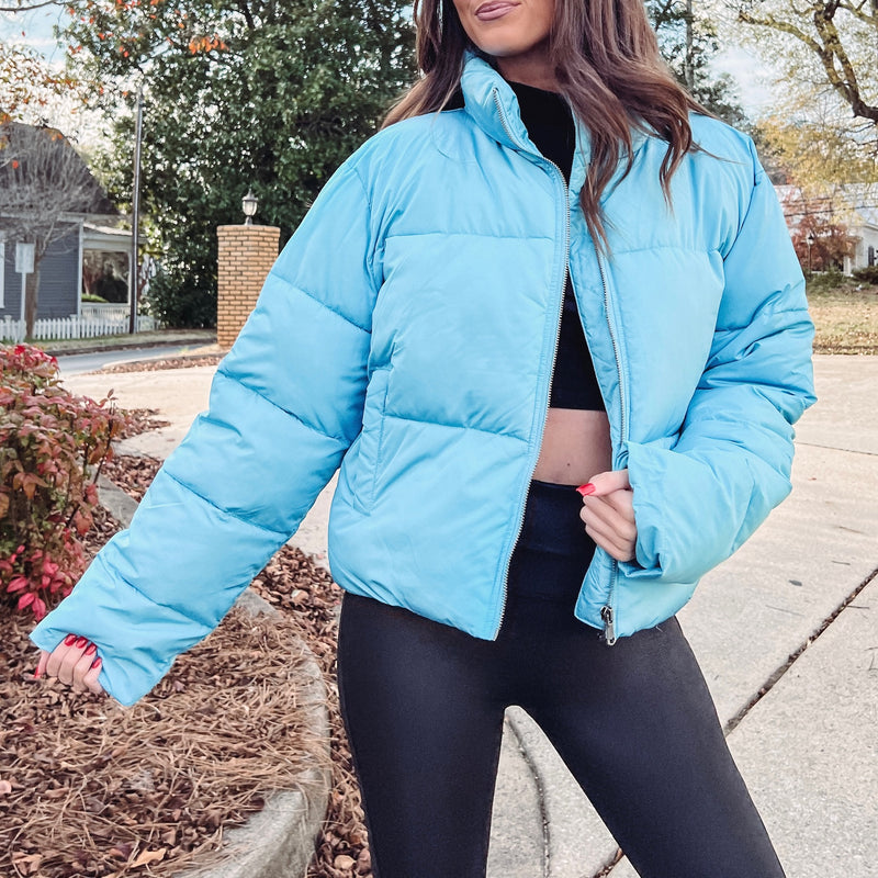 Blue Puffer Jacket