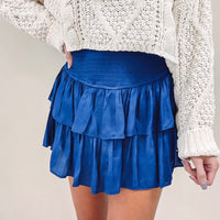 Smocked Skirt - Royal Blue